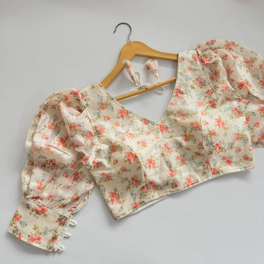 Kalamkari print print all over blouse