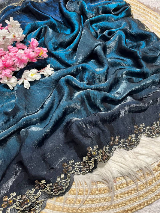 Satin Space Silk Saree