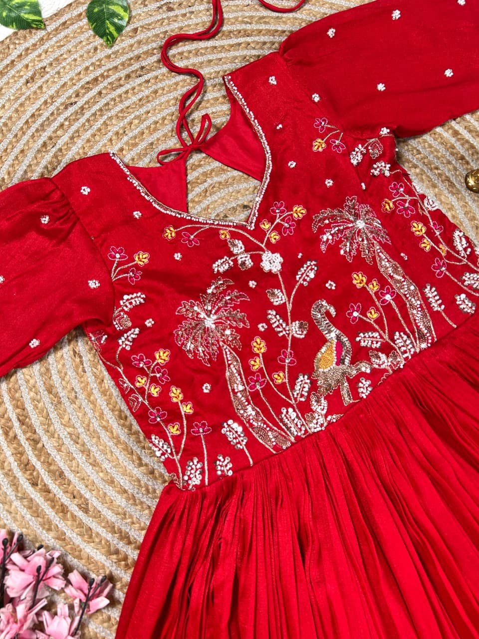 Vichitra Silk Fabric Gown