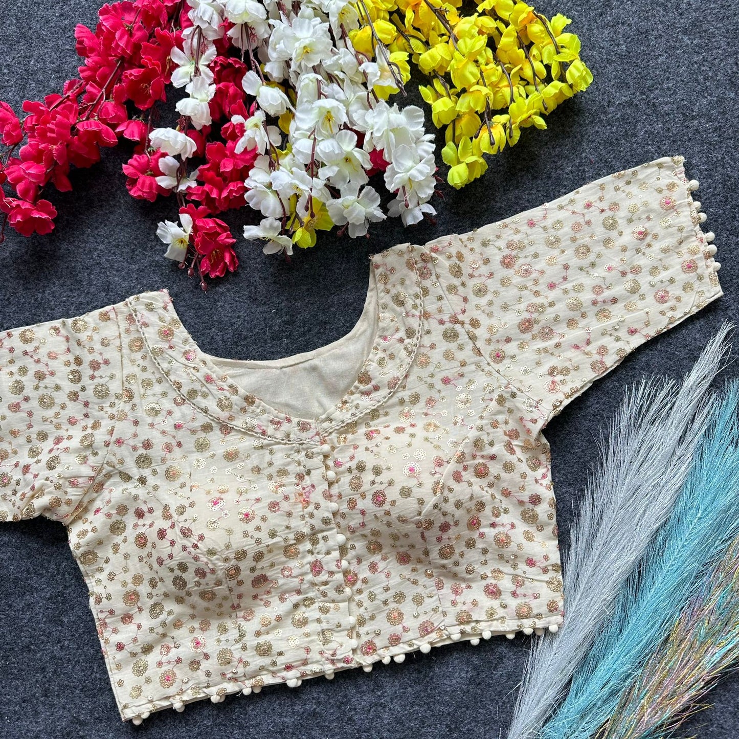Pure Camric Cotton Diable Blouse