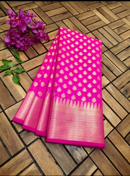 Banarasi Cotton  Soft Silk Saree
